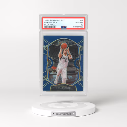 2020 Panini Select #15 Luka Doncic - Blue Prizm (PSA 10 GEM MINT)