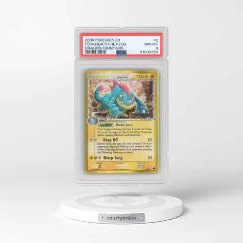 2006 EX Dragon Frontiers #2 Feraligatr (PSA 8 NM-MT)