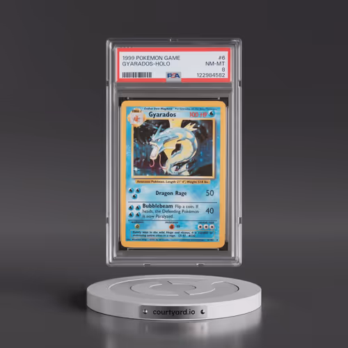 1999 Pokémon Game #6 Gyarados - Holo (PSA 8 NM-MT)