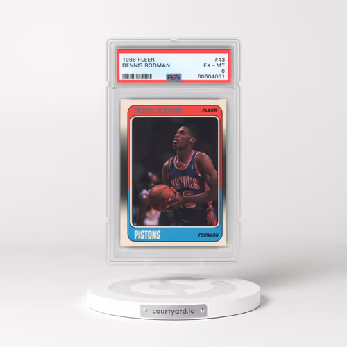 1988 Fleer #43 Dennis Rodman (PSA 6 EX-MT)