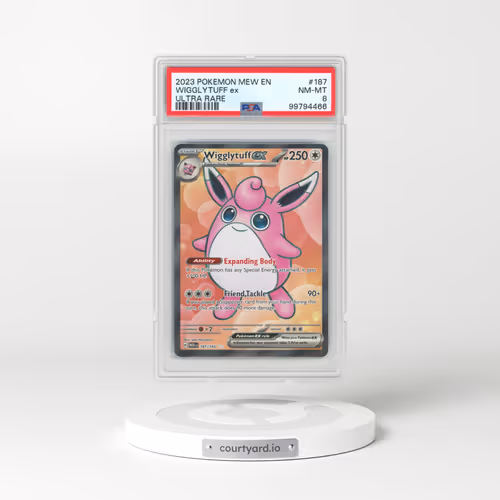 2023 Scarlet & Violet 151 - MEW EN #187 Wigglytuff ex - Ultra Rare (PSA 8 NM-MT)