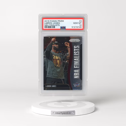 2019 Panini Prizm NBA Finalists #3 LeBron James (PSA 10 GEM MINT)