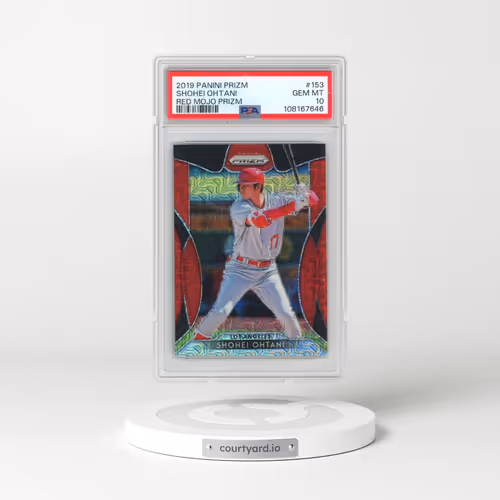 2019 Panini Prizm #153 Shohei Ohtani - Red Mojo Prizm (PSA 10 GEM MINT)
