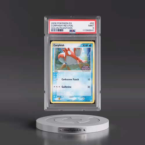 2006 Pokémon EX Holon Phantoms #62 Corphish - Reverse Foil (PSA 9 MINT)