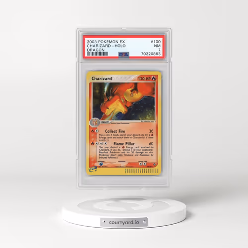 2003 Pokémon EX Dragon #100 Charizard - Holo (PSA 7 NM)