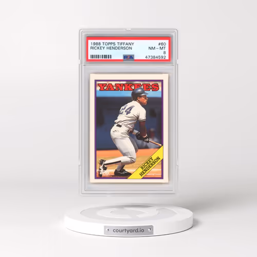 1988 Topps Tiffany #60 Rickey Henderson (PSA 8 NM-MT)