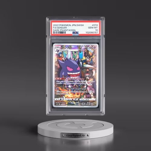2022 Pokémon Sword & Shield Dark Phantasma #074 Gengar - Full Art (PSA 10 GEM MINT)