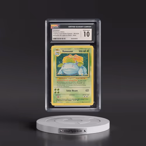 2023 Pokémon CLV-Trading Card Game Classic Venusaur & Lugia EX Deck #003 Venusaur (CGC 10 GEM MINT)