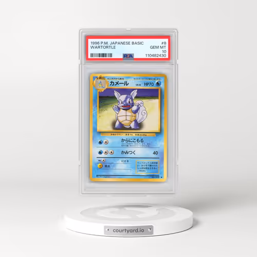 1996 Pokémon Basic #8 Wartortle (PSA 10 GEM MINT)