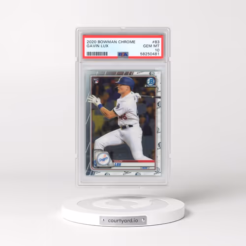 2020 Bowman Chrome #83 Gavin Lux (PSA 10 GEM MINT)