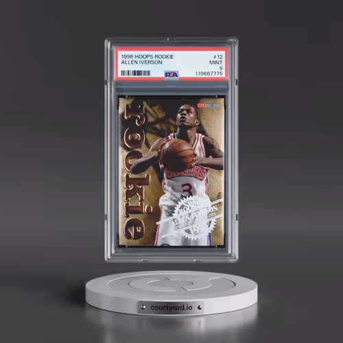 1996 Hoops Rookie #12 Allen Iverson (PSA 9 MINT)