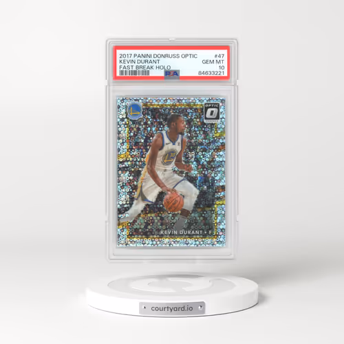 2017 Panini Donruss Optic #47 Kevin Durant - Fast Break Holo (PSA 10 GEM MINT)