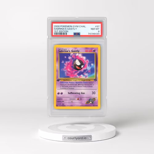 2000 Pokémon Gym Challenge #97 Sabrina's Gastly - 1st Edition (PSA 8 NM-MT)