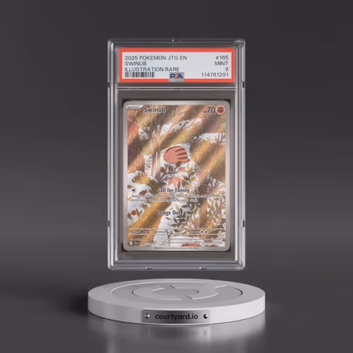 2025 Pokémon Jtg EN-Journey Together #165 Swinub - Illustration Rare (PSA 9 MINT)