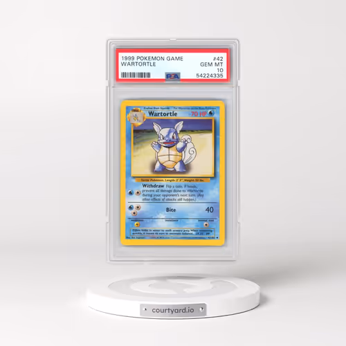 1999 Pokémon Game #42 Wartortle (PSA 10 GEM MINT)