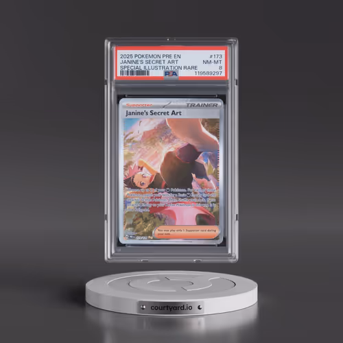 2025 Pokémon Pre EN-Prismatic Evolutions #173 Janine's Secret Art - Special Illustration Rare (PSA 8