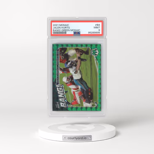 2021 Panini Mosaic Bang! #B4 Jalen Hurts - Green Mosaic (PSA 9 MINT)