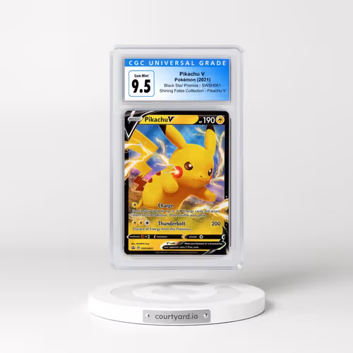 2017 Black Star Promos - Sword & Shield #SWSH061 Pikachu V - Holo Shining Fates Collection - Pikachu V (CGC 10 GEM MINT)