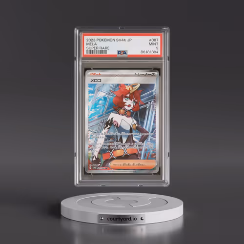 2023 Pokémon Sv4k-Ancient Roar #087 Mela - Super Rare (PSA 9 MINT)