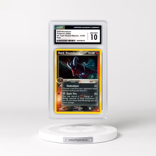 2004 EX Team Rocket Returns #5 Dark Houndoom - Holo (CGC 10 GEM MINT)