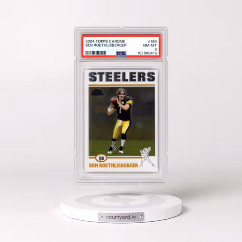 2004 Topps Chrome #166 Ben Roethlisberger (PSA 8 NM-MT)
