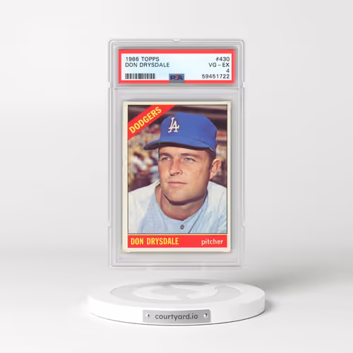 1966 Topps #430 Don Drysdale (PSA 4 VG-EX)