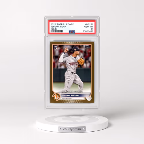 2022 Topps Update #US276 Jeremy Pena - Gold (PSA 10 GEM MINT)