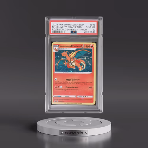 2022 Pokémon Swsh Black Star Promo #075 Special Delivery Charizard - Holo Pokemon Center United King