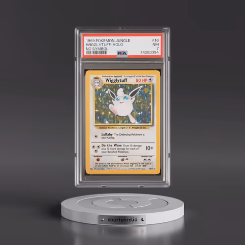 1999 Pokémon Jungle #16 Wigglytuff - Holo No Symbol (PSA 7 NM)