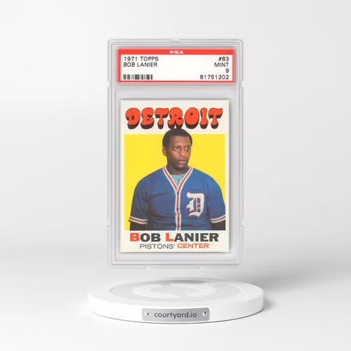 1971 Topps #63 Bob Lanier (PSA 9 MINT)