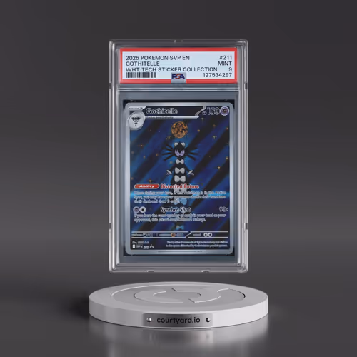 2025 Pokémon Svp EN-SV Black Star Promo #211 Gothitelle - White Flare Tech Sticker Collection (PSA 9