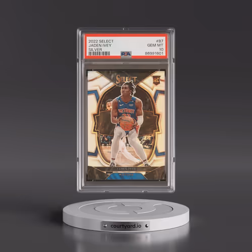 2022 Panini Select #87 Jaden Ivey - Silver (PSA 10 GEM MINT)