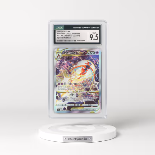 2022 Japanese VSTAR Universe #223 Deoxys VSTAR - Full Art Holo (CGC 9.5 MINT+)