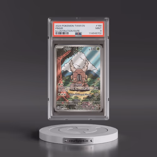 2024 Pokémon Twm EN-Twilight Masquerade #168 Pinsir - Illustration Rare (PSA 9 MINT)
