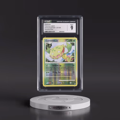 2007 Diamond & Pearl #21/130 Carnivine - Reverse Holo (CGC 9 MINT)