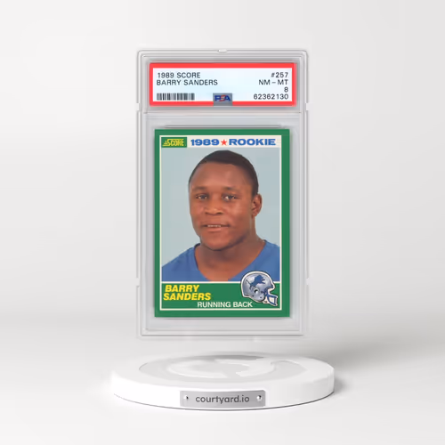 1989 Score #257 Barry Sanders (PSA 8 NM-MT)