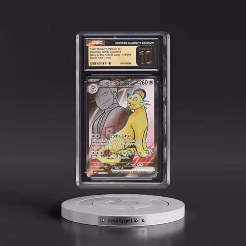 2025 Pokémon SV10-Glory of Team Rocket #118 Team Rocket's Persian EX - Holo Super Rare (CGC 10 PRIST