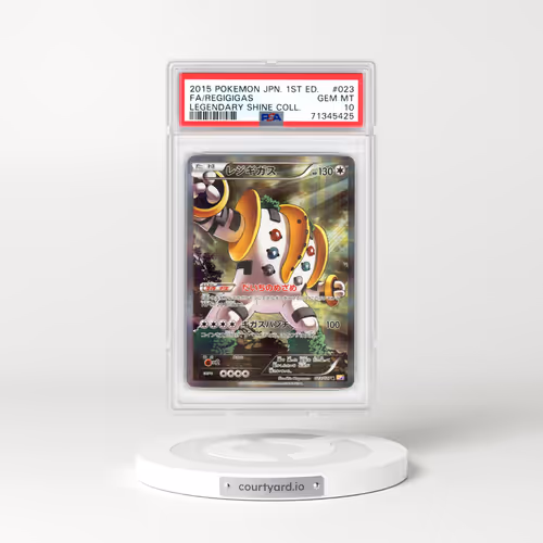 2015 Japanese Legendary Shine Collection #23 Regigigas - 1st Edition Full Art Holo (PSA 10 GEM MINT)