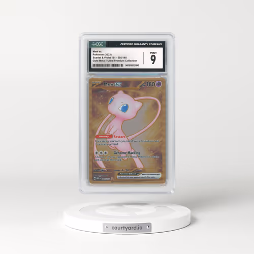 2023 Scarlet & Violet 151 - MEW EN #205 Mew ex - Gold Metal - Ultra-Premium Collection (CGC 9 MINT)
