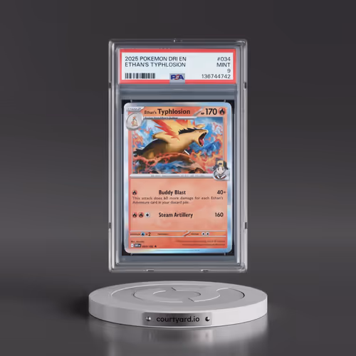 2025 Pokémon Dri EN-Destined Rivals #034 Ethan's Typhlosion (PSA 9 MINT)
