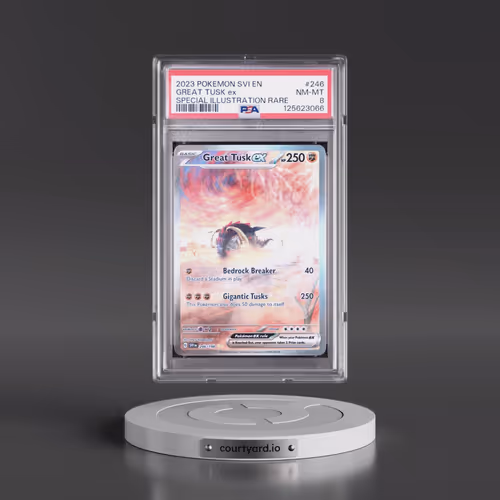 2023 Pokémon Svi EN-Scarlet & Violet #246 Great Tusk EX - Holo Special Illustration Rare (PSA 8 NM-M