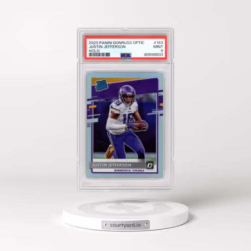 2020 Panini Donruss Optic #163 Justin Jefferson - Holo (PSA 9 MINT)