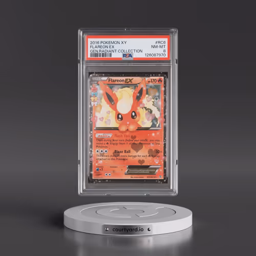 2016 Pokémon XY Generations Radiant Collection #RC6 Flareon EX - Holo (PSA 8 NM-MT)