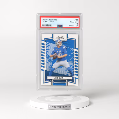 2023 Panini Absolute #31 Jared Goff (PSA 10 GEM MINT)