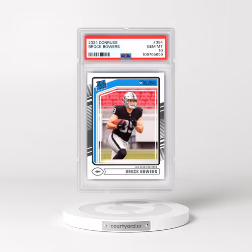 2024 Panini Donruss #394 Brock Bowers (PSA 10 GEM MINT)