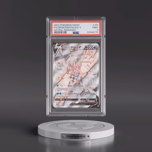 2022 Pokémon Sword & Shield Astral Radiance #167 Origin Forme Palkia V - Holo Full Art (PSA 9 MINT)