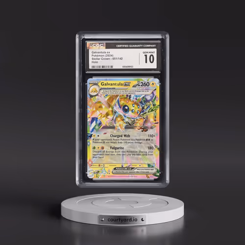 2024 Pokémon Scr EN-Stellar Crown #051 Galvantula EX - Holo (CGC 10 GEM MINT)