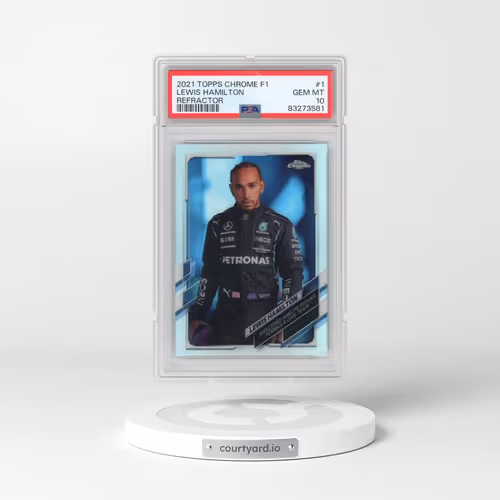 2021 Topps Chrome Formula 1 #1 Lewis Hamilton - Refractor (PSA 10 GEM MINT)