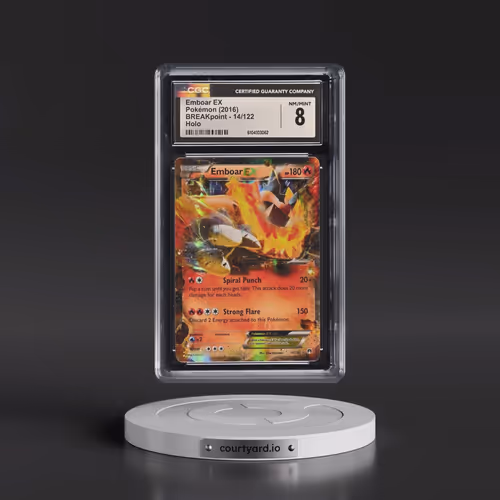 2016 BREAKpoint #14/122 Emboar EX - Holo (CGC 8 NM-MT)