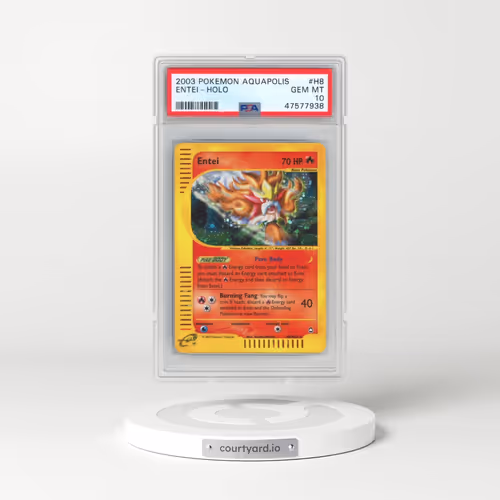 2003 Pokémon Aquapolis #H8 Entei - Holo (PSA 10 GEM MINT)